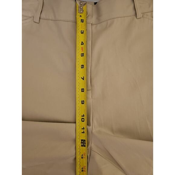 KIM ROGERS Size 14 Beige Capri Pants No Gap Waistband - Picture 9 of 9